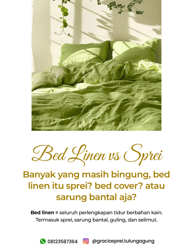 <p>Sini Mimin Jelasin! Banyak yang ngira bed linen